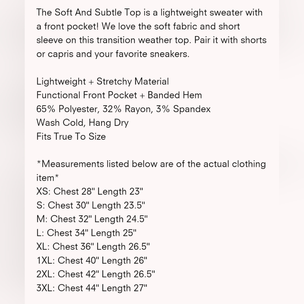 Soft & Subtle Top L - Picture 3 of 6